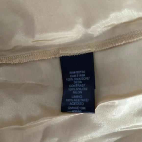 Max and Cleo silk gold nude feminine dress size 6 - Picture 6 of 7